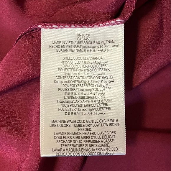 BCBG Magenta Double Layer Halter Dress - Picture 8 of 8